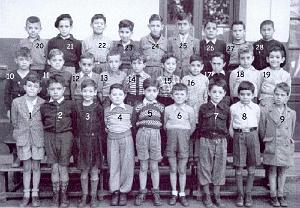 ECOLE PAIXHANS GARCONS 1950 CE1 MME LACKHAR